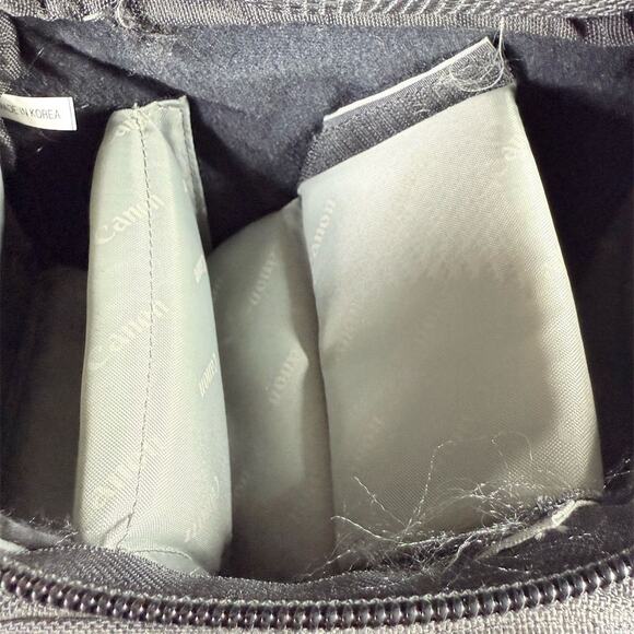 Canon 100EG Custom Gadget Bag Black/Olive DSLR Camera Bag w/ Strap - Picture 6 of 6